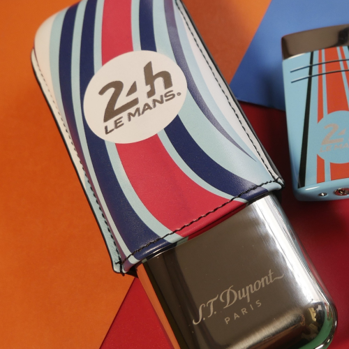 BLACK FRIDAY - ST Dupont Cigar Case - Limited Edition 24H Le Mans - White & Chrome - Holds 2 Cigars BLACK FRIDAY - ST Dupont Cigar Case - Limited Edition 24H Le Mans - White & Chrome - Holds 2 Cigars