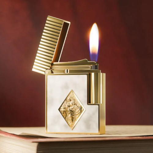 ST Dupont Lighter - Ligne 1 - Romeo y Julieta White & Yellow Gold ST Dupont Lighter - Ligne 1 - Romeo y Julieta White & Yellow Gold